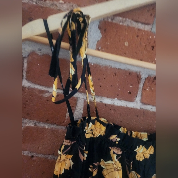 Floral Linen Blend Midi Dress Small NWOT - Picture 7 of 11